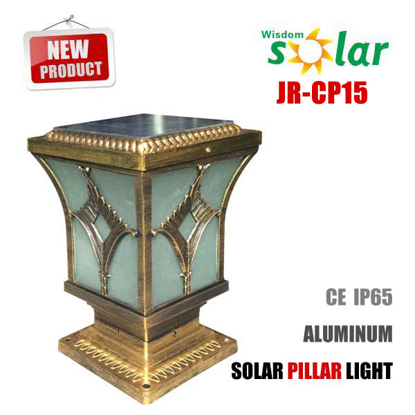 High LUMEN 4W LED Solar post top light solar pillar light