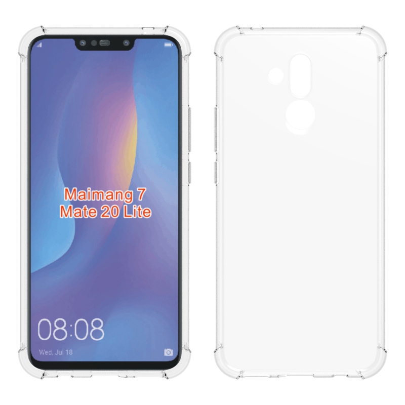 Clear Shockproof soft Tpu cover case For Huawei mate 20 lite
