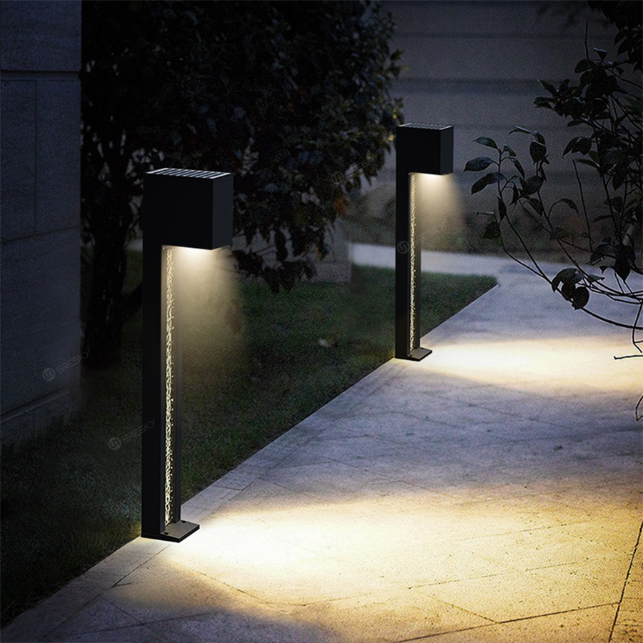 Unique design high brightness waterproof led power lawn solar lights