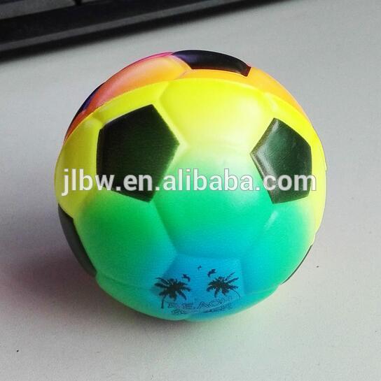 football pattern Round shape customize printing 8cm foam stress balls