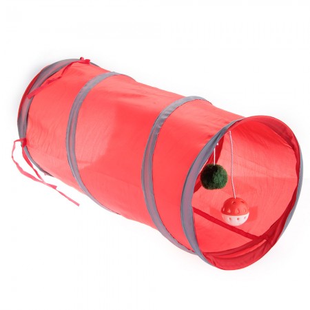 Cat Kitten Pet Tunnel Play Toy Fun Collapsible 50cm Long