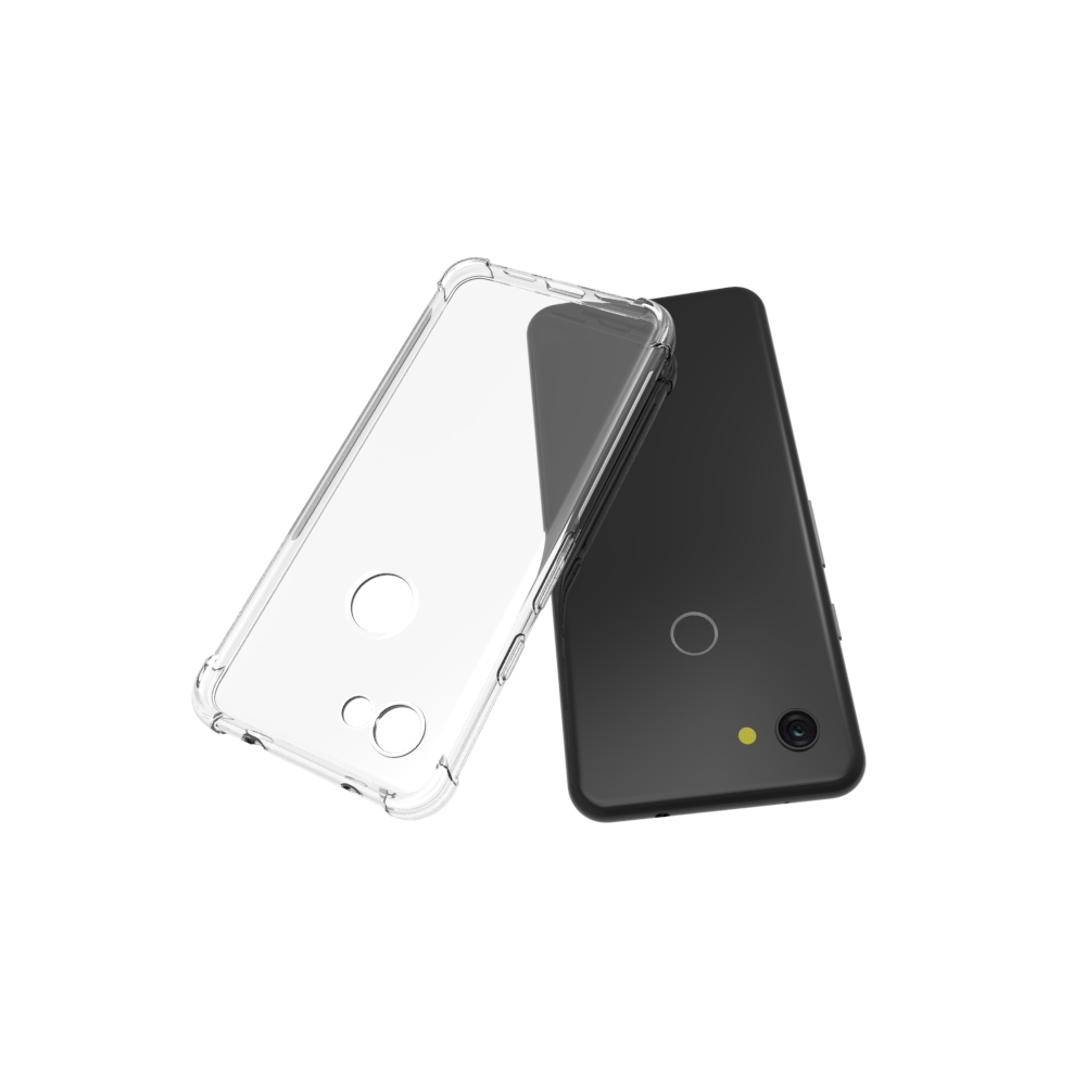 Shockproof Tpu cover case for Google Pixel 3 Lite Transparent soft TPU cover