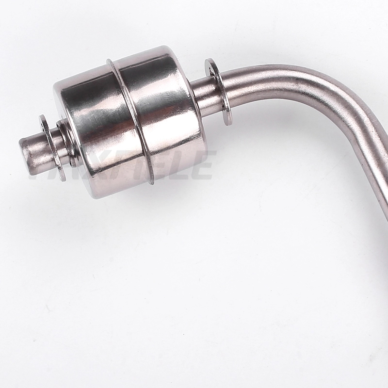 304 White Stainless Steel Float Switch L type Liquid Water Level Sensor Switch Internal Float Switch 120 Degree