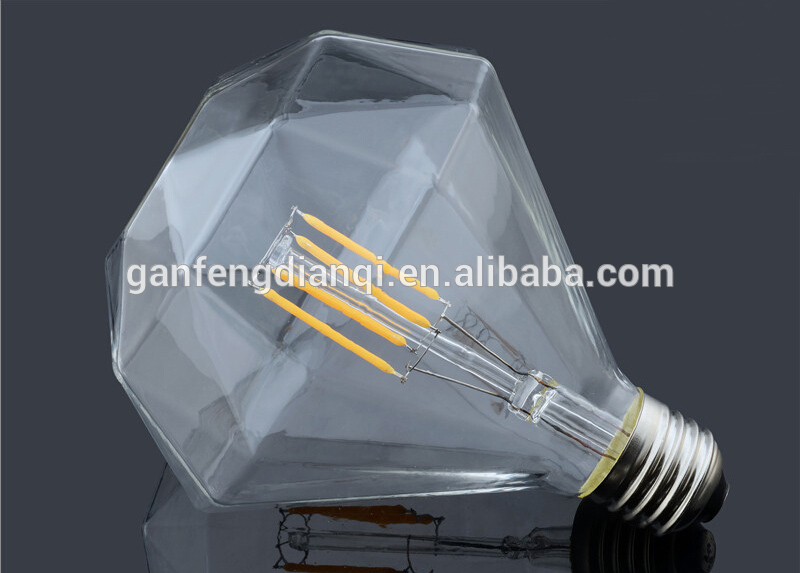 6W E27 led bulb flat drill led filament bulb UL FCC led filament bulb