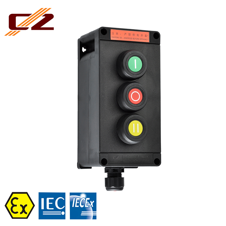 IECEX and ATEX Certified IP66 Explosion-proof Electrical Control Stations Boxs