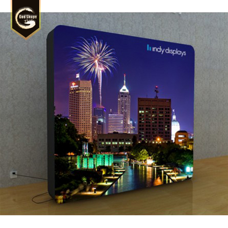 Double sides  led fabric light box exhibition led light box for advertising display