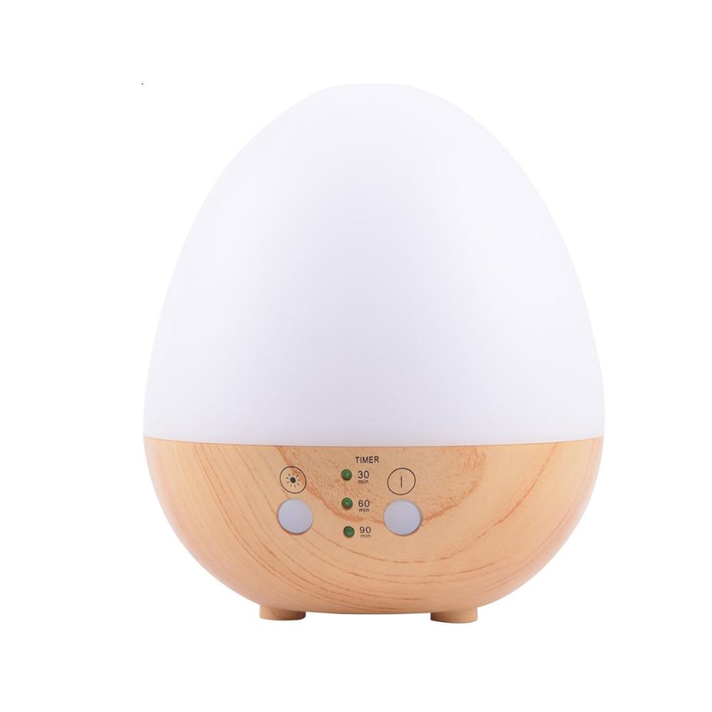 Special Design Egg Wood Grain Diffuser Large Capacity with Ultrasonic Super Quiet Humidifier