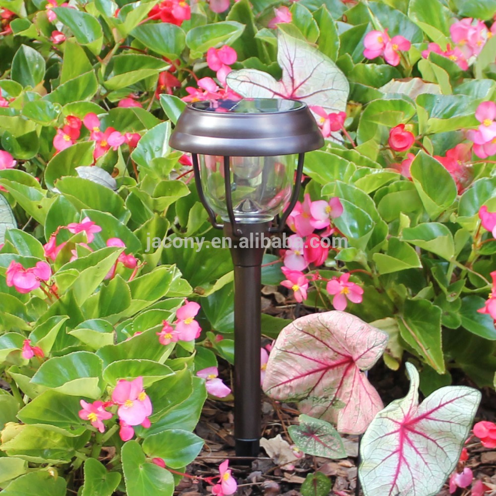 Ultra Bright Aluminum Cast Finished Outdoor Solar Powered 8 LED SMD Garden Light for Outdoor Path Yard Landscaping (JL-8602)