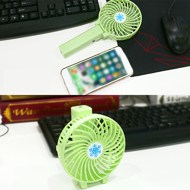 Mini Handheld Fan Cooler Handheld USB Charging Mini Desk Fan Rechargeable ABS Portable For Office Outdoor Household Travel