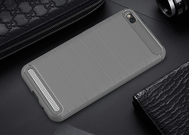2017 New Arrival Carbon Fiber Tpu case For Xiaomi Redmi 5A brushed tpu soft cover For Xiaomi Redmi 5A