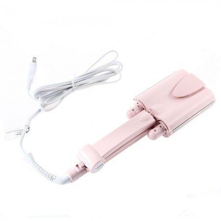 3 Barrel titanium aluminum Big Hair Wave Curler Curling Iron Curl Wand Pink