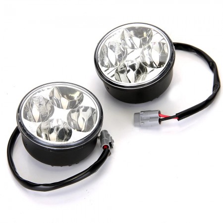 4W High Power White 4 LED Car DRL Daytime Daylight Running Fog Light Lamp