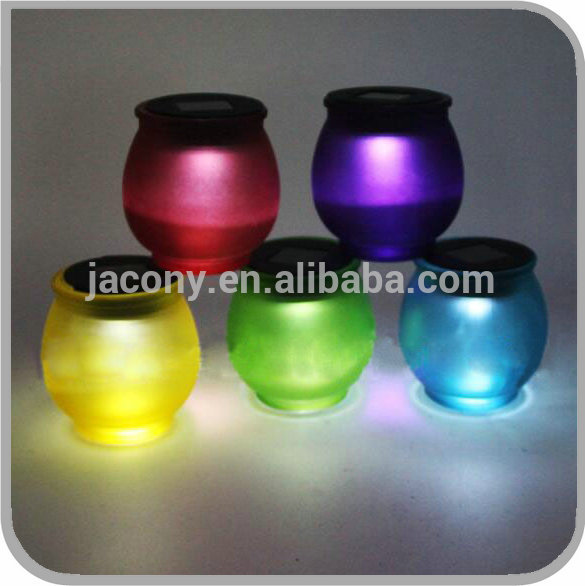 solar globe lights glass table pot (JL-2551)