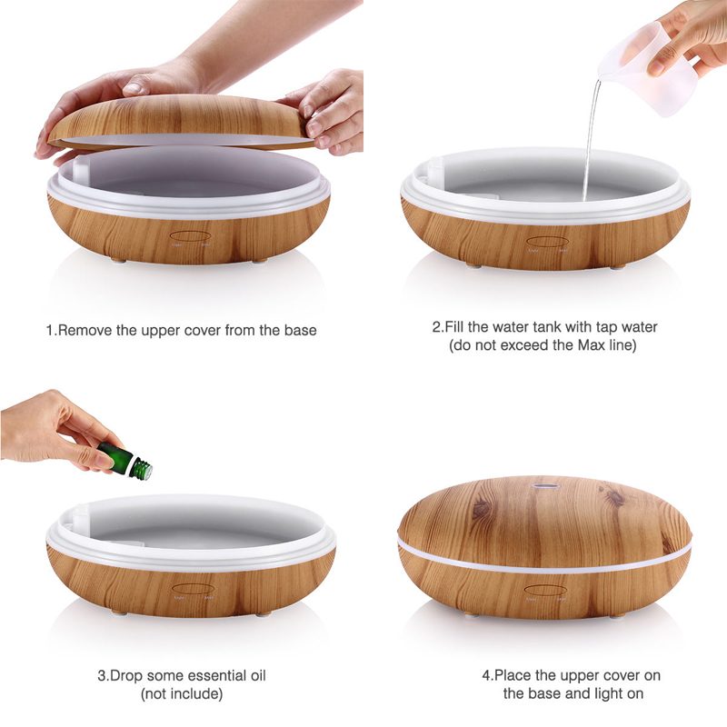 High quality best sale ultrasound essential oil diffuser wood china