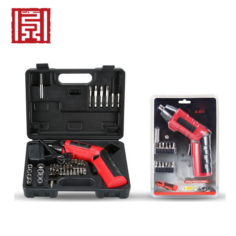 Rechargeable power portable hand drill machine screwdrivers set cordless