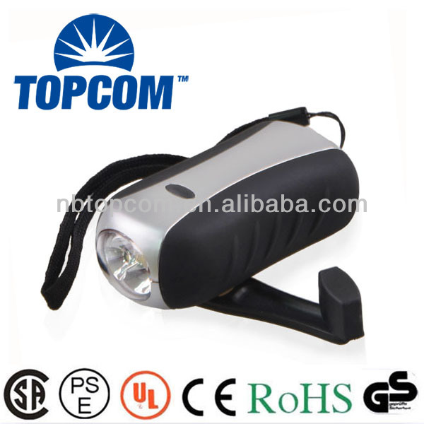 3 modes ABS 3 led dynamo torch with charge hole TP-PH006