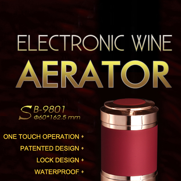 2018 Newest Fashion Top Quality Wine Accessories Wine Aerator / Electric Red Wine Aerator