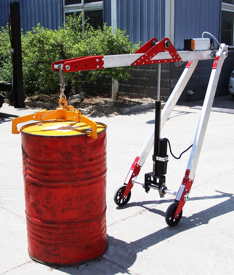 Portable mini hydraulic hand push crane lifting for china