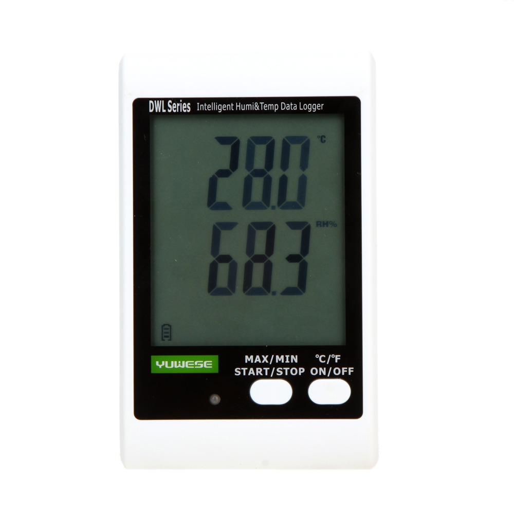 Portable LCD Digital Temperature Meter Humidity Meter Data Recording Logger Thermometer Hygrometer USB Cable PC Connecting