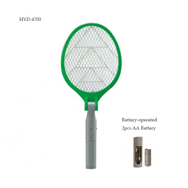 HYD-4703 Foldable Battery-operated Mosquito Swatter bug zapper mosquito killer racket