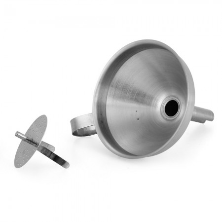 Stainless Steel Funnel Fill Petrol Oil Fuel Water Liquid Lab Car Kitchen Tool