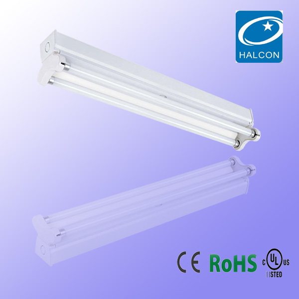 good price UL CE ROHS t5 t8 fluorescent lighting fixture in China compact fluorescent light fixture