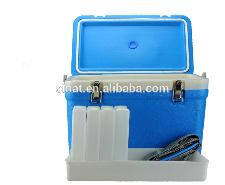 Veterinary vaccine blood transport cooler box