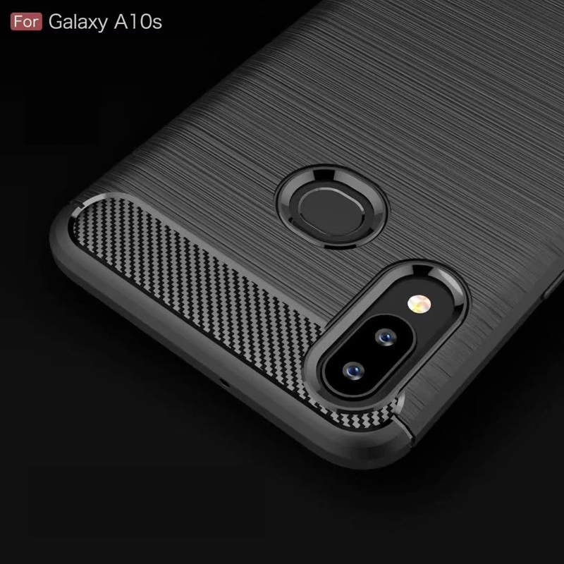 Carbon Fiber Tpu case For Samsung galaxy A10S Soft CF Cover