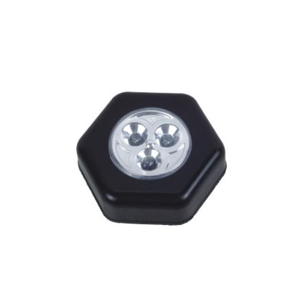 plastic 1LED round push light