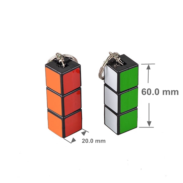 Magic cube led flashlight keychain