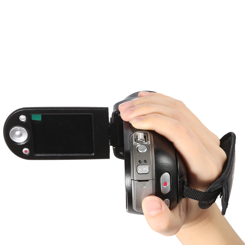 2.4 Rotatable 4:3 LCD Screen 720P HD Digital Video Camera Recorder 16 Mega Pixels 8X Zoom Camcorder DVR with 1/4 Screw Hole