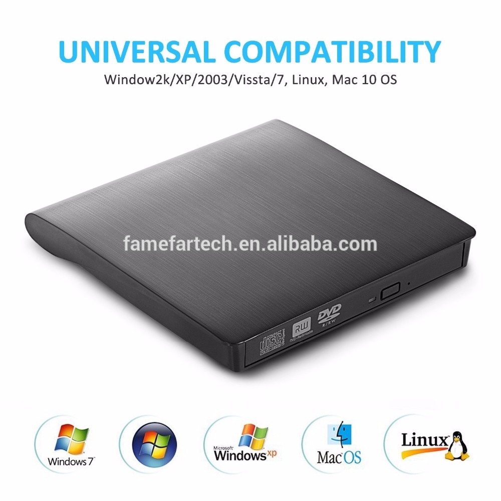 External CD Drive USB 3.0 Slim External DVD CD Drive