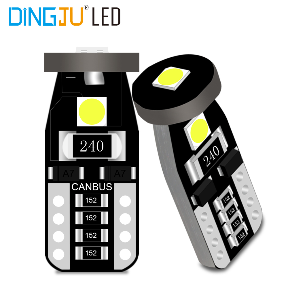 Factory direct car reading light t10 w5w 3smd 3030 led auto instrument light 194 canbus car bulb with fair price