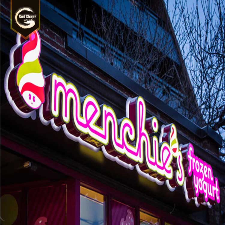 Led Acrylic Channel Letters Outdoor 3D Acrylic Front Lit Shop Name Sign