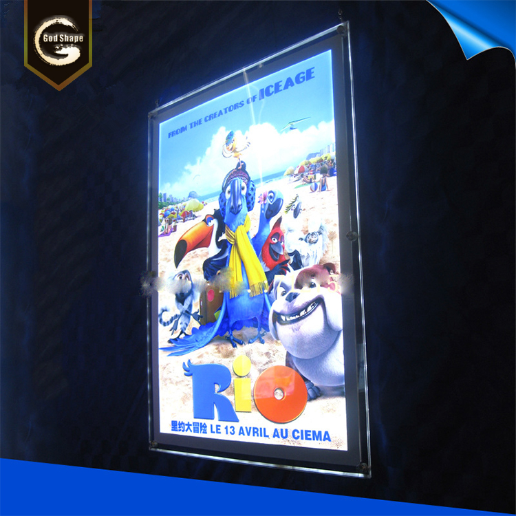 Factory Directed Backlit Displays High Luminance Single Sided Ultra Slim Acrylic led Fabric Light box