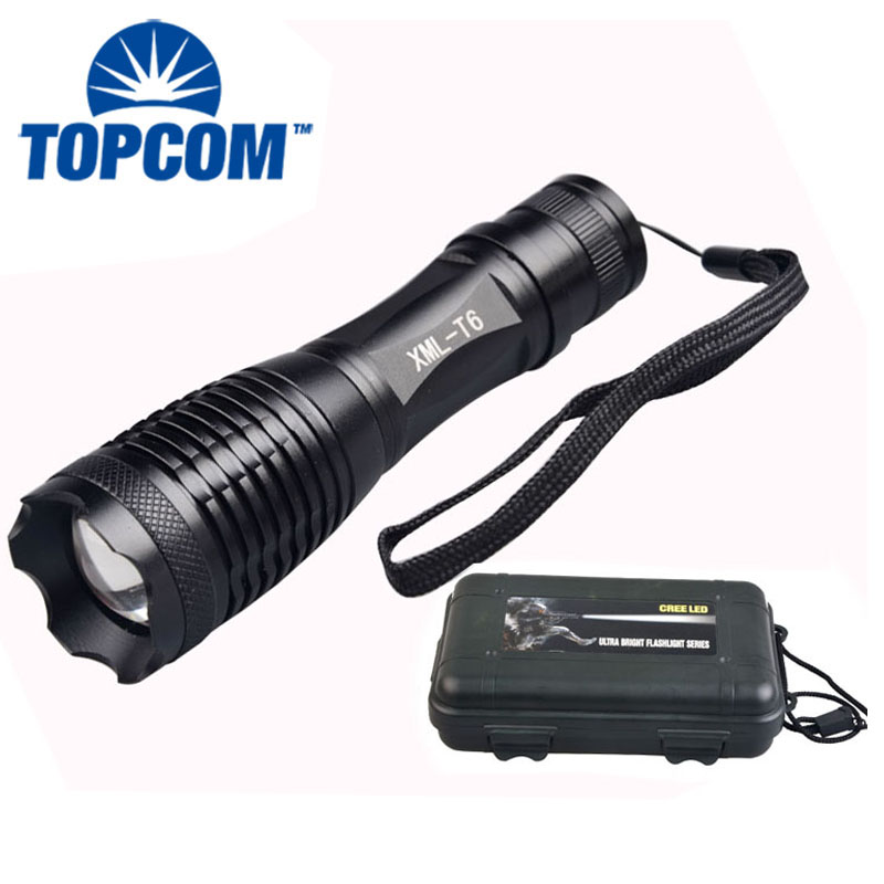 18650 battery high power XM-L T6 telescopic zoom g700 tactical LED flashlight