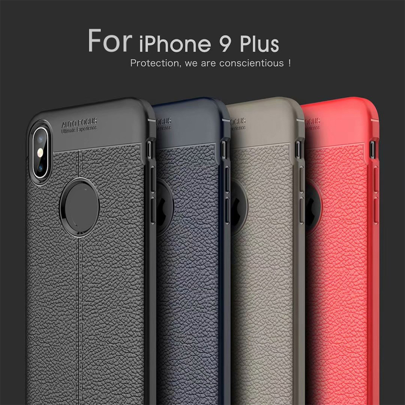 Hot Sell Litchi pattern Soft Tpu case for iphone XS XS Max