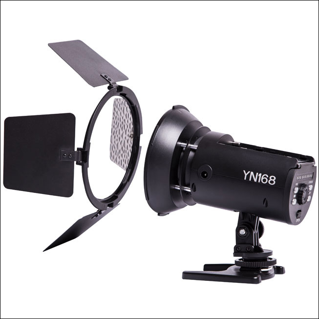 Promotion Clearance Sale YN168 LED Video Light Lamp Camera Shoot with 4 Color Plate for Canon Nikon DSLR Camera