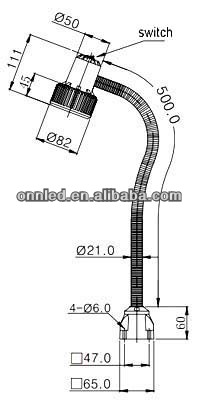 ONN M3S led work Light for lathe milling cnc machine