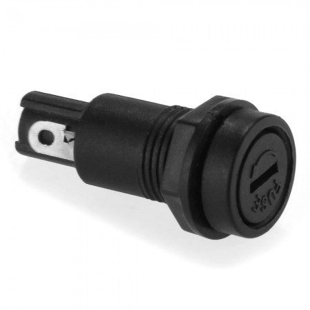 Car Chassis Panel Mount Fuse Holder Plastic Black New 250V 10A