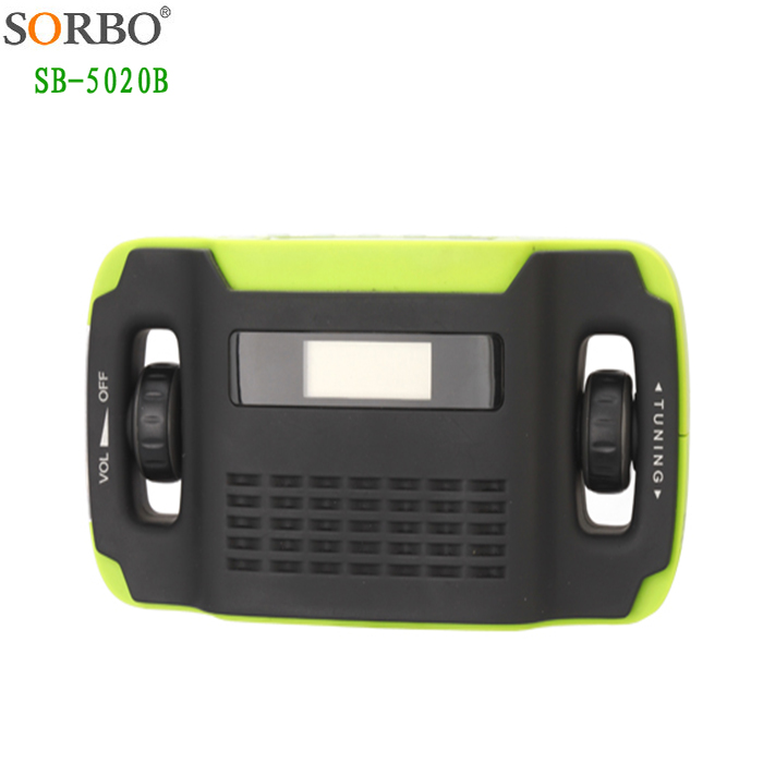 Solar Radio Flashlight Hand Crank Radio FM/AM Shortwave Radio