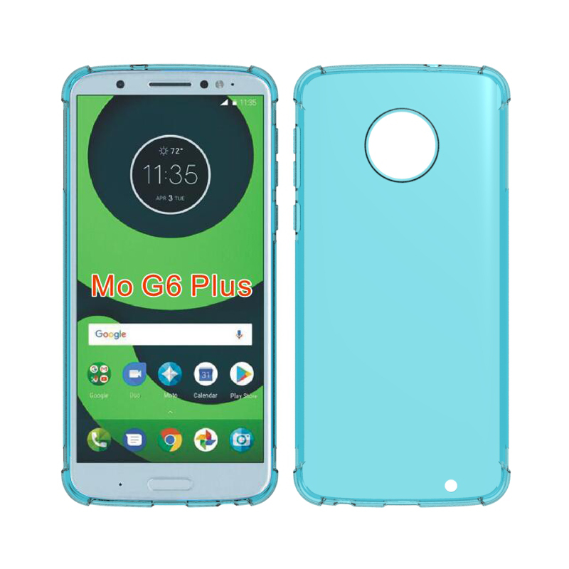 Transparent Shockproof soft Tpu cover case clear case For Motorola moto G6 Plus