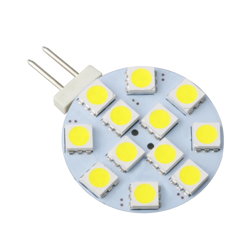 12V Amber Ba15D Bulb 3W G4 5050 12 Smd Led Light