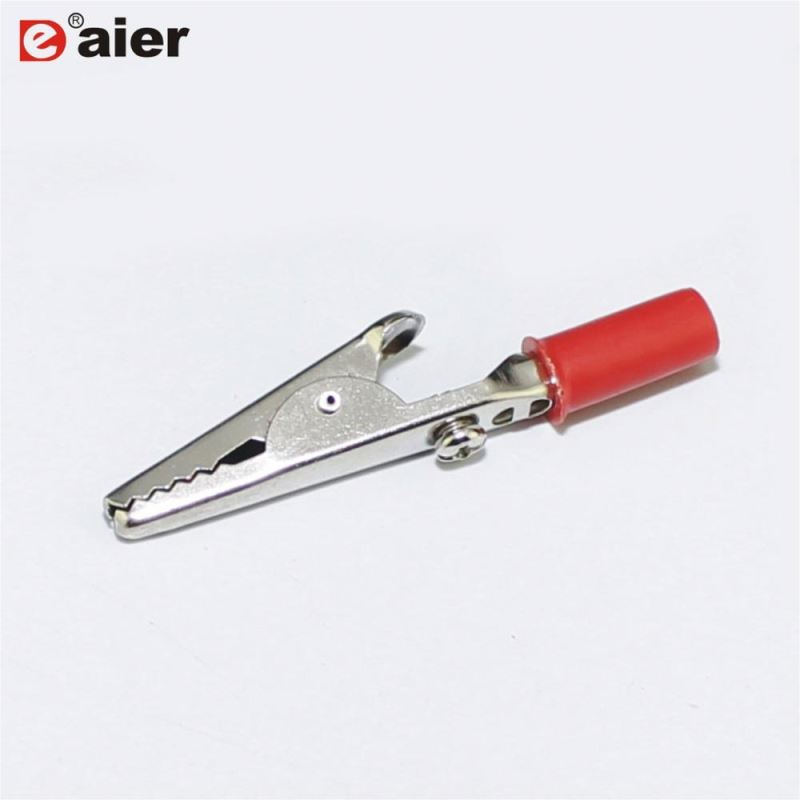 10A 50MM Insulated Mini Crocodile Clips Alligator Clip Stainless Steel