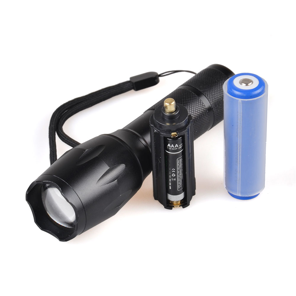 Zoomable High Power LED Flashlight Adjustable focus Flashlight 5 Modes Waterproof Flashlight for Outdoor Activities