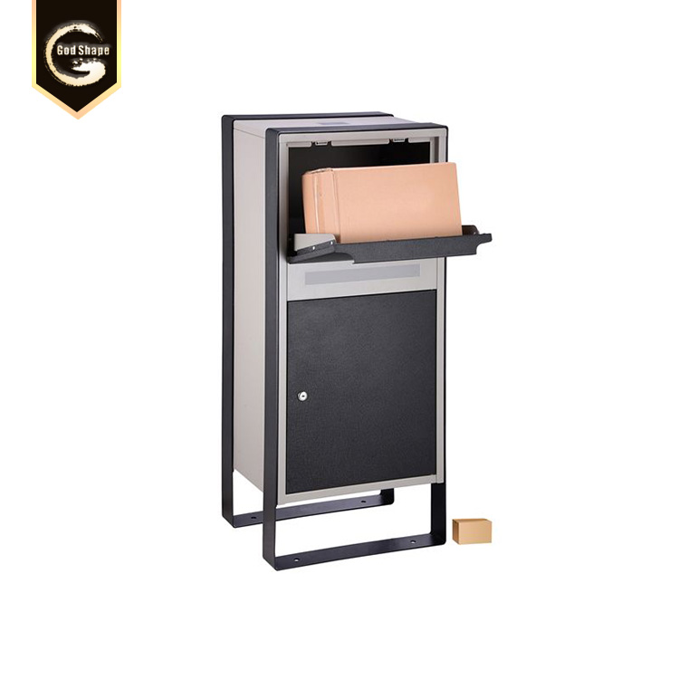 parcel box with lock outdoor  freestanding mailbox custom post office box