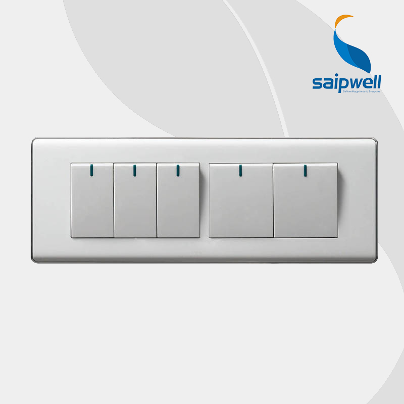 SAIP/SAIPWELL ON and OFF High-tech International Standard Push Button Wall Switch