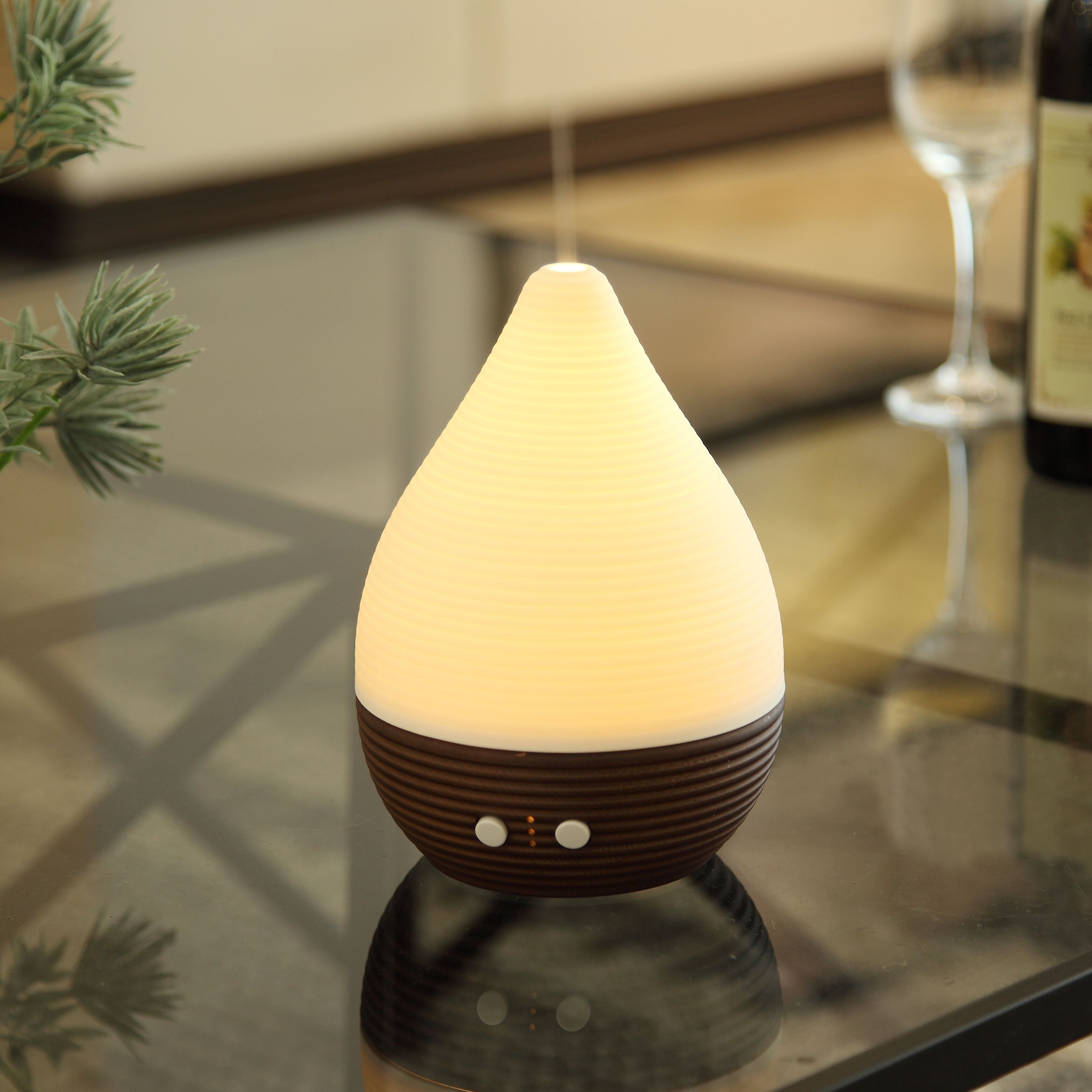 Mosaic Glass Battery Operated Aroma Diffuser Fragrance Diffuser Ceramic Bird