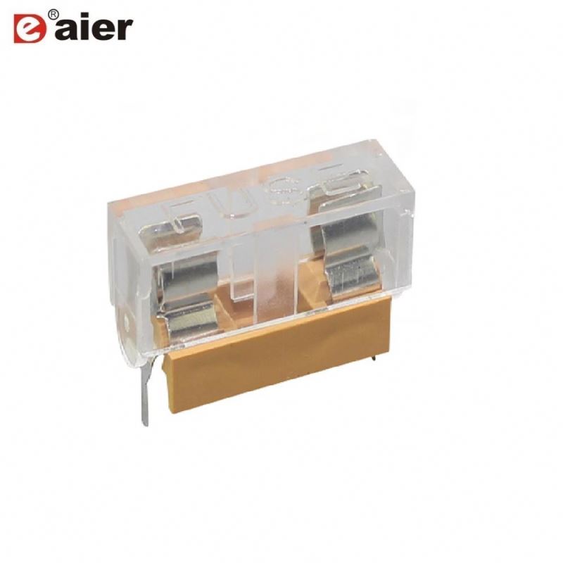 6A 250VAC 2 Pin PCB Terminal 5x20 Fuse Block Box With Cover