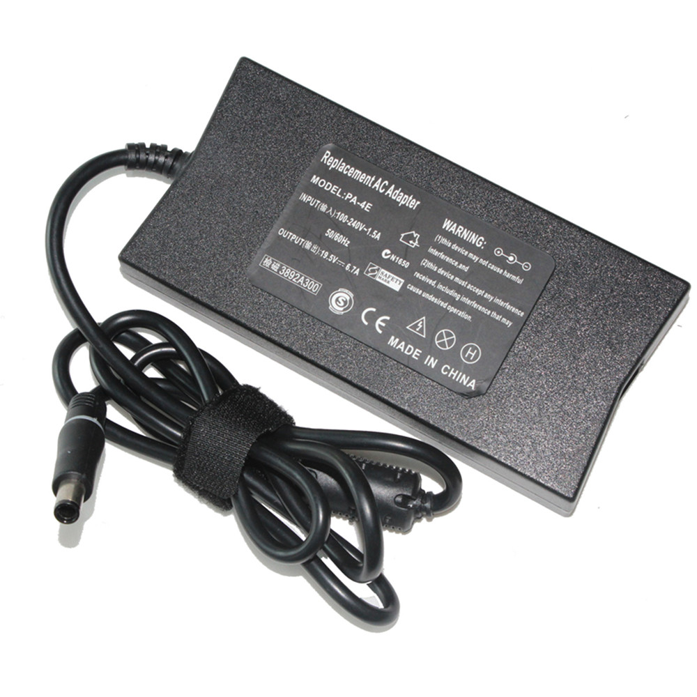 19.5V 6.7A AC DC Power Adapter for Dell 130 Watt PA-4E  Brick Laptop Battery Charger